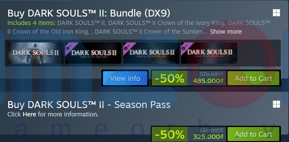 Dark Souls II giảm 50%