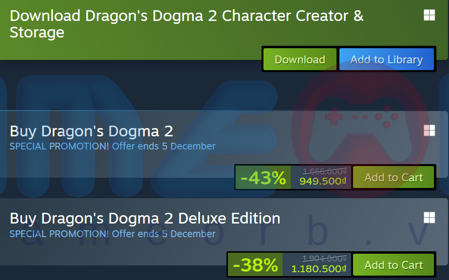 Dragon’s Dogma II – giảm giá 43%, còn 949.500 VNĐ