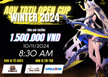 Giải đấu offline “AOV TDTU Open Cup Winter 2024 – giải đấu Liên Quân Mobile” với tổng giải thưởng tiền mặt là 1.500.000 VND