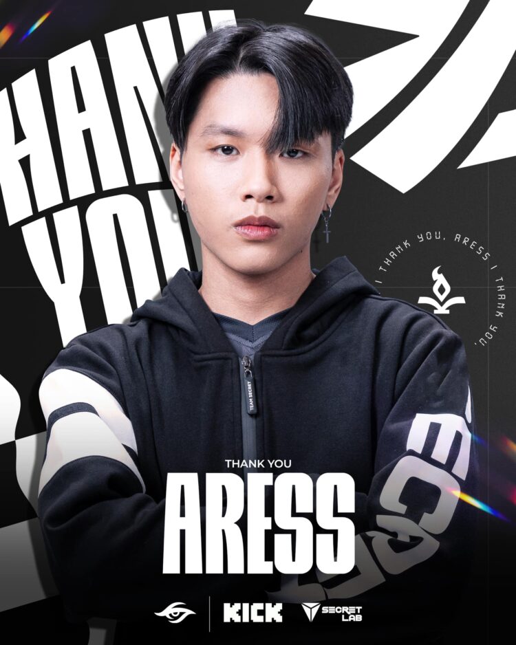 Tin chính thức -  Team Secret chia tay tuyển thủ Hồ Văn Vĩ Đại "Aress"