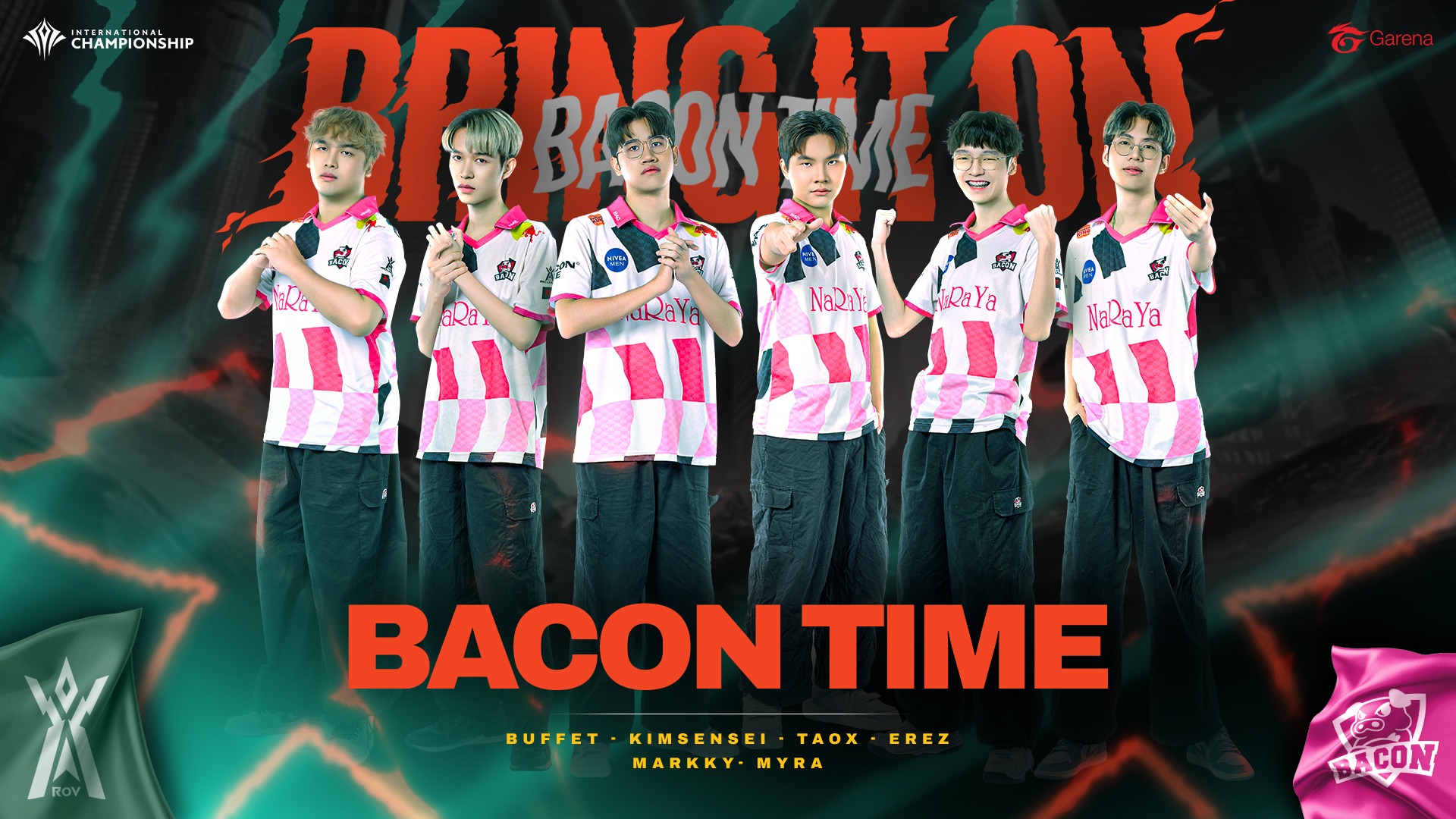 Đội hình chính thức của Bacon Time tại AIC 2024