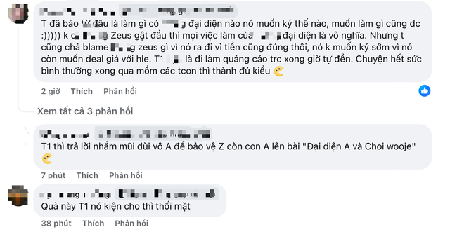 Khán giả lại bày tỏ sự bức xúc, cho rằng đại diện của Zeus đáng lẽ ra phải lên tiếng từ sớm