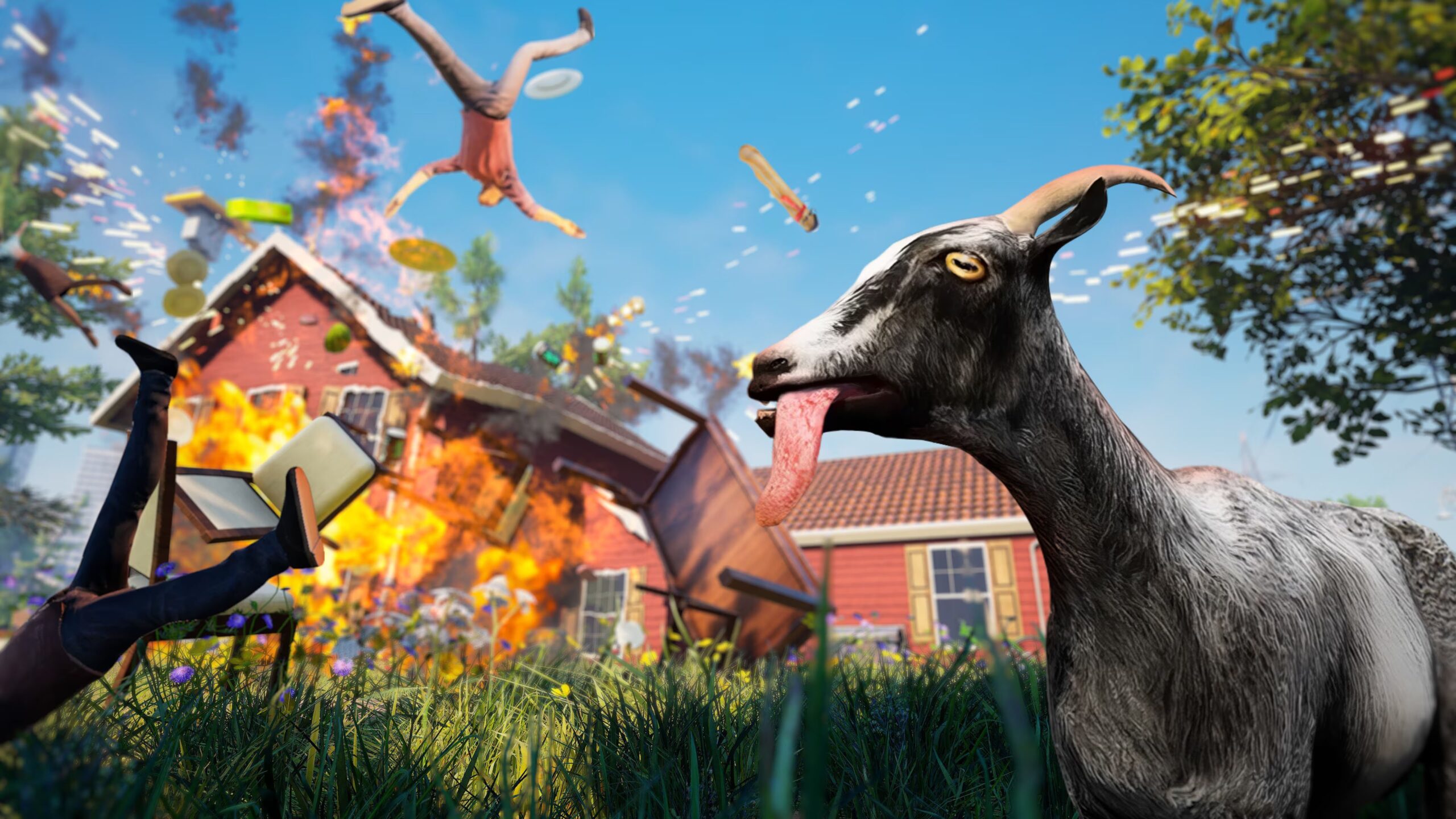 hiên bản remastered của Goat Simulator mang đến đồ họa đẹp hơn và nhiều nội dung mới