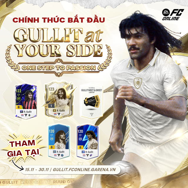 FC Online còn tổ chức một sự kiện đặc biệt mang tên "Gullit At Your Side: One Step To Passion"