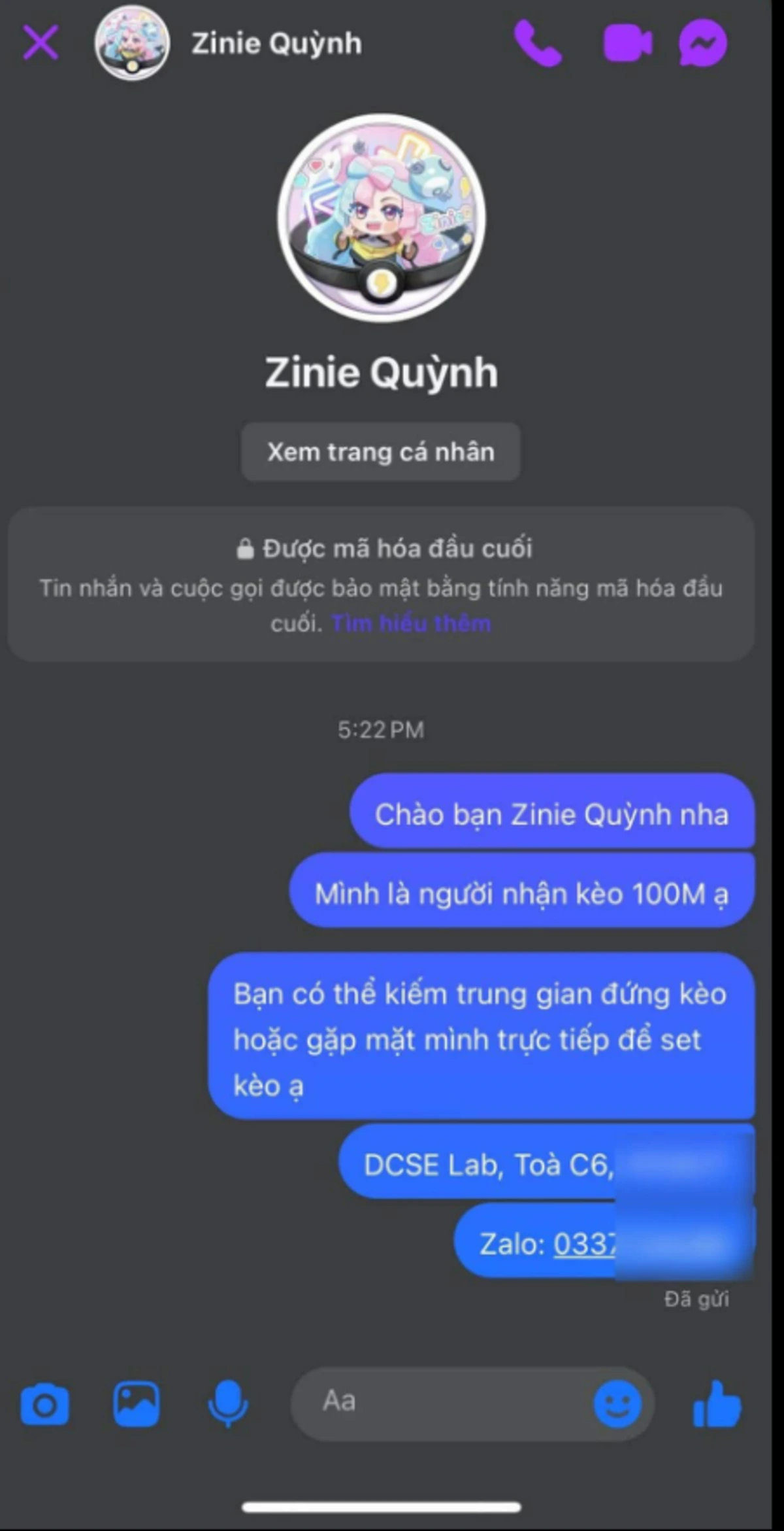 Người dùng ngay lập tức nhận kèo và sẵn sàng đưa minh chứng với bằng Tiến Sĩ của Zinie Quỳnh