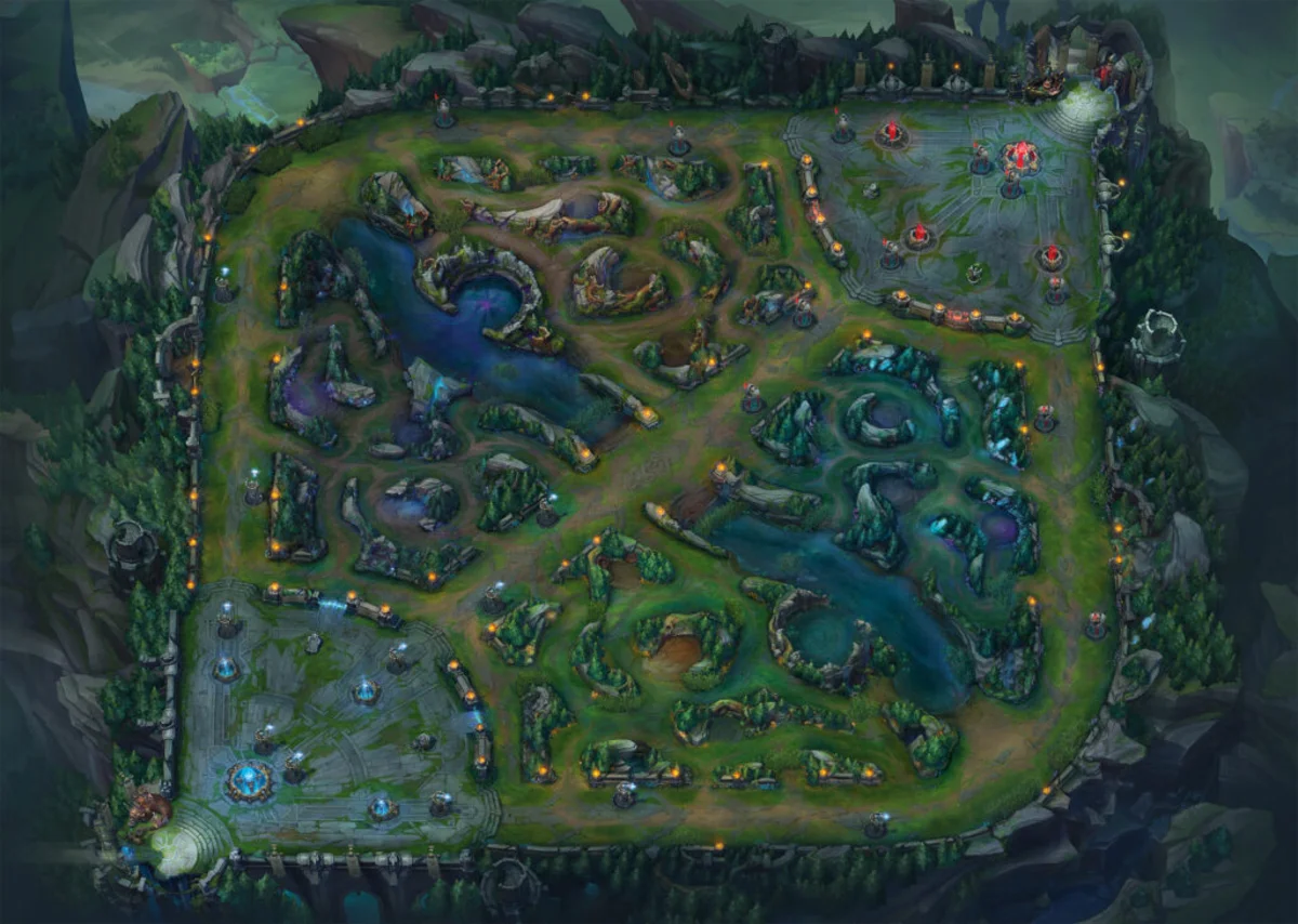 Được lấy theo bối cảnh Summoner's Rift, Đấu Siêu Tốc trong LMHT 2025 cũng có nhiều cơ chế riêng