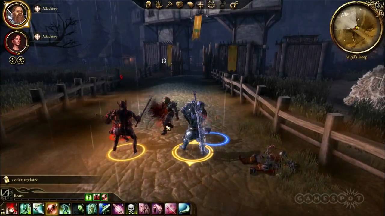 Các trận đấu trong Dragon Age Origins yêu cầu người chơi sử dụng chiến thuật thông minh