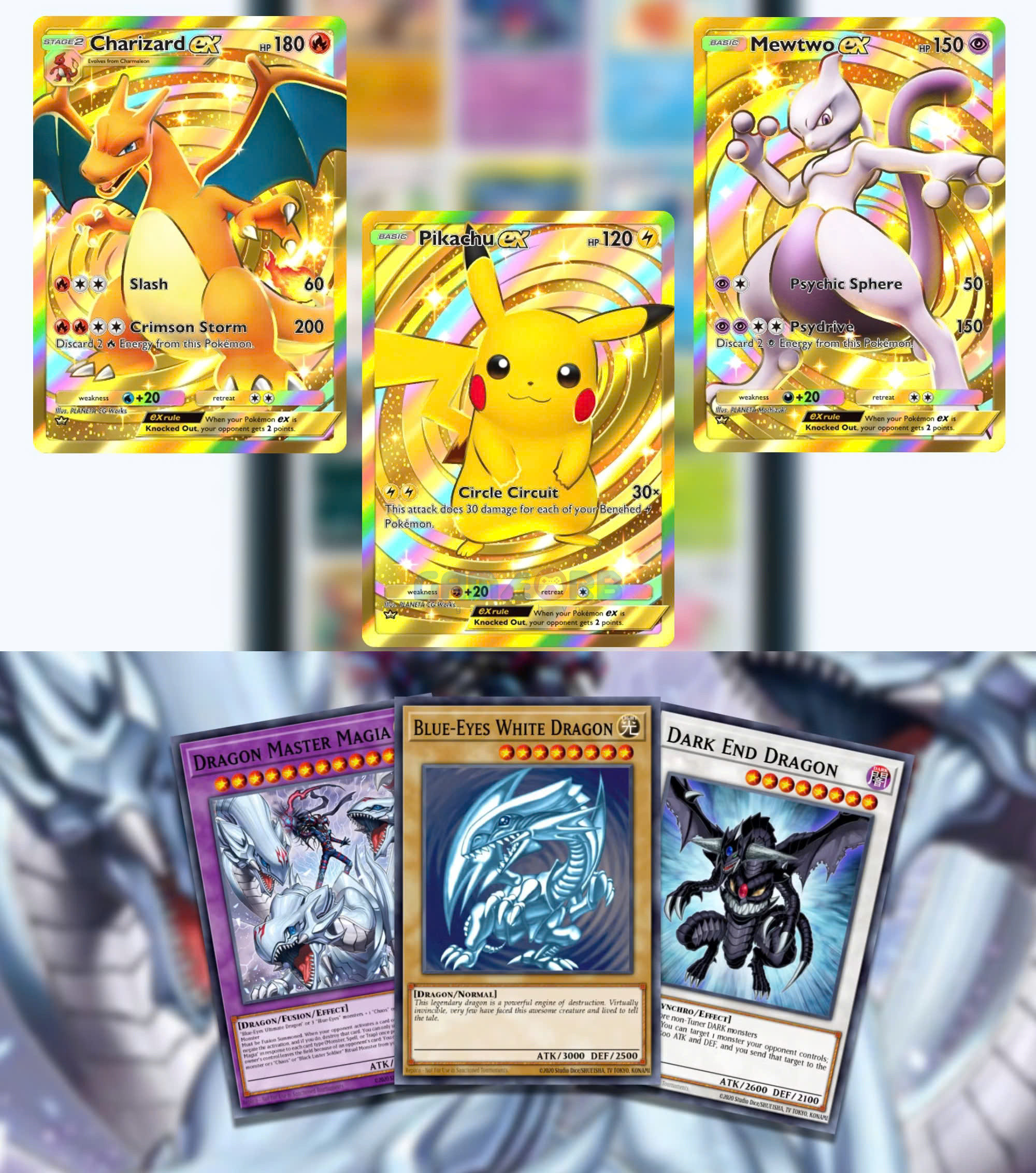 Vẻ đẹp bắt mắt của các đàn anh đi trước Yugi Oh! và Pokémon