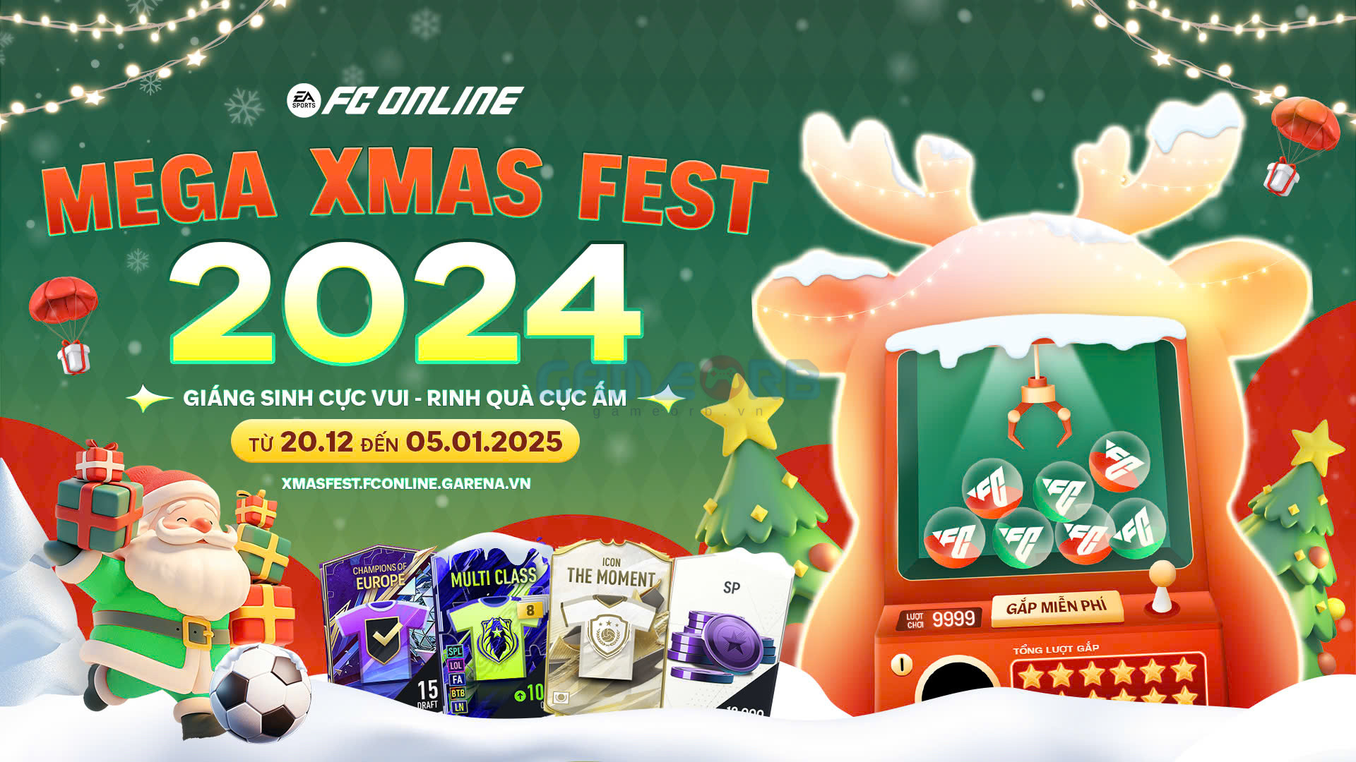 FC Online chính thức khởi động sự kiện Mega Xmas Fest: Đón Giáng Sinh Vui - Rinh Quà Cực Ấm