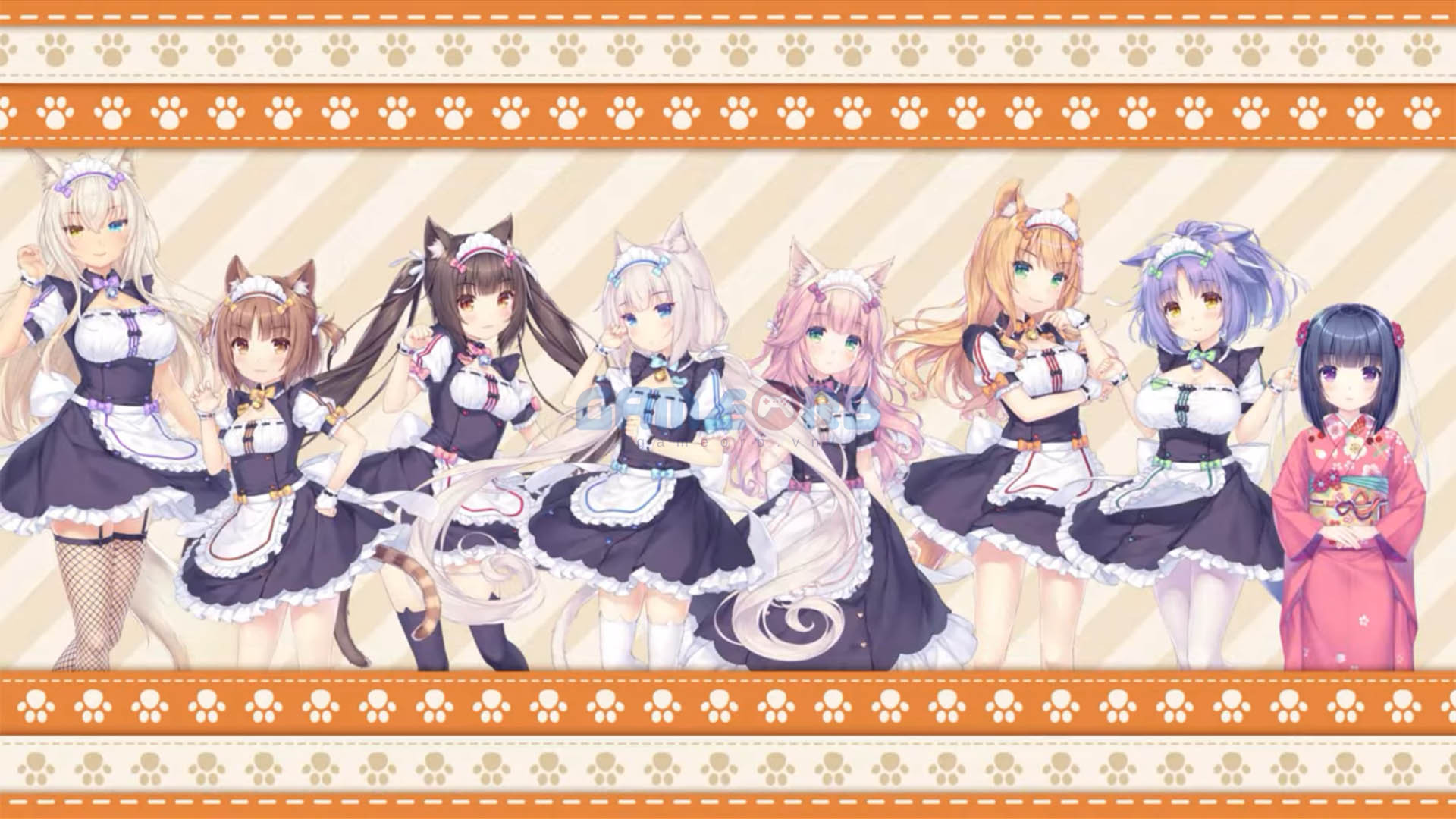 Các nữ hầu mèo từ phiên bản gốc của NEKOPARA