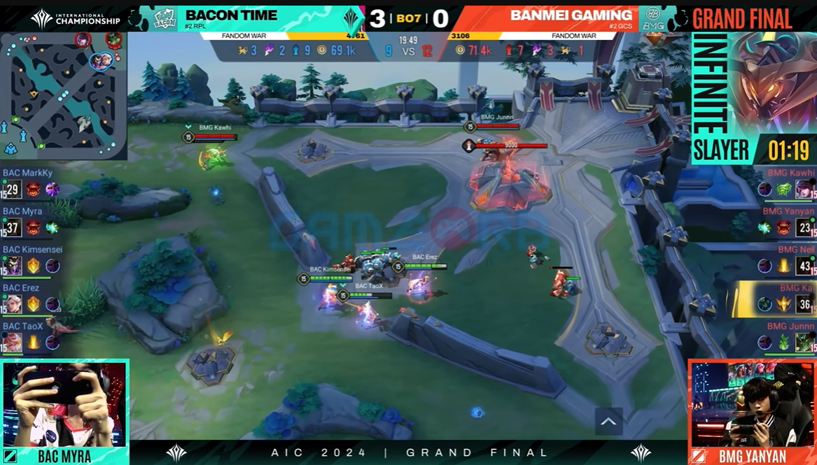 BanMei Gaming bị Bacon Time đánh bại với tỷ số 4-0