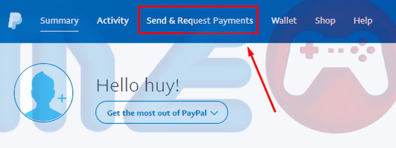 Chọn "Send money to friends and family" để chuyển tiền cá nhân