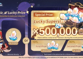 Honkai: Star Rail công bố sự kiện Cosmic Lucky Prize với giải thưởng khủng 500.000 Ngọc Ánh Sao