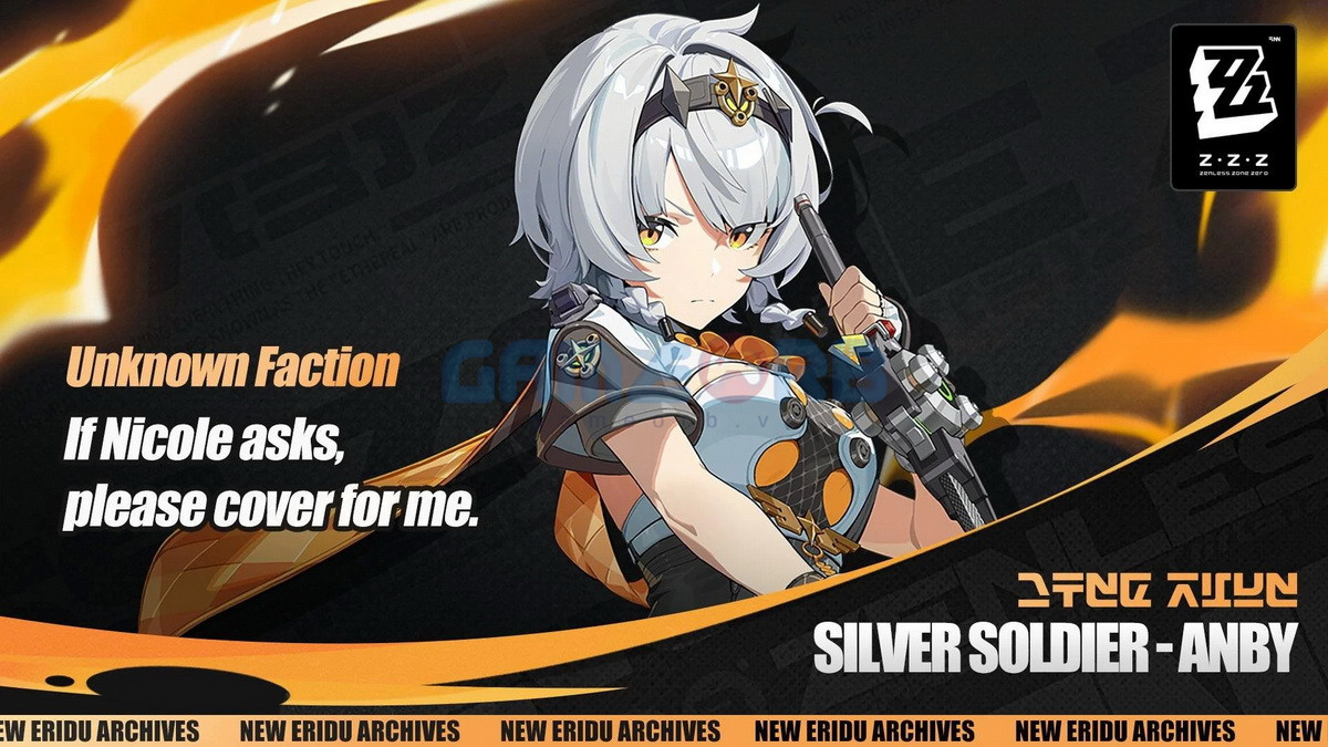 Silver Soldier Anby thuộc hệ Lôi, nổi bật với khả năng tấn công mạnh mẽ