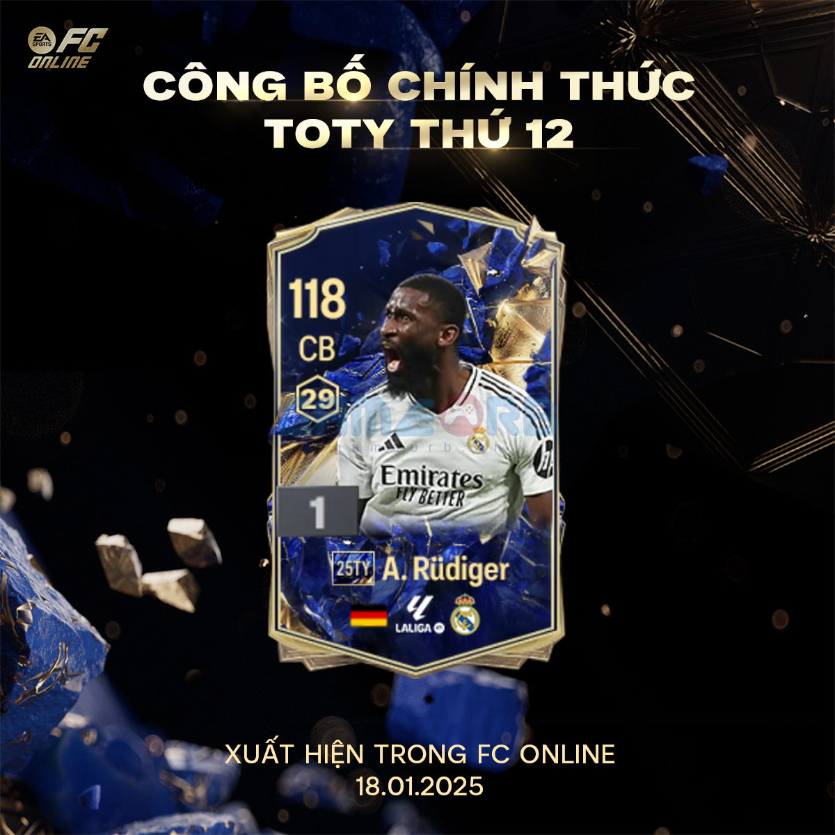 Cầu thủ TOTY thứ 12 của FCO Việt Nam