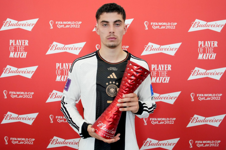 Havertz đã đại diện cho đội tuyển quốc gia tham gia hai kỳ UEFA Euro (2020 và 2024) và FIFA World Cup 2022