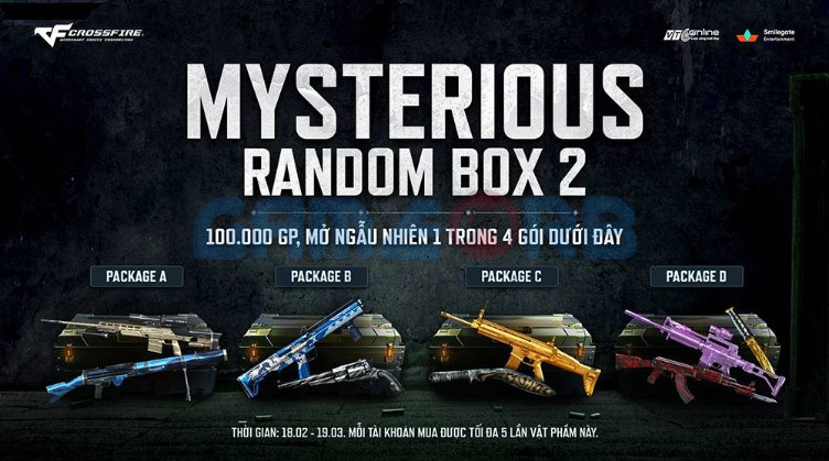 Mysterious Random Box sẽ được mở bán với giá 10.000 GP