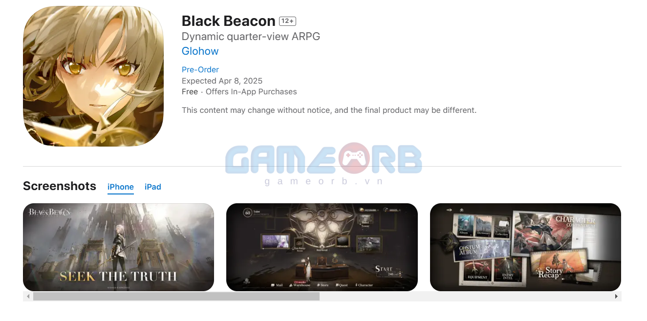 Black Beacon hiện đã mở đăng ký trước trên các nền tảng iOS và Android