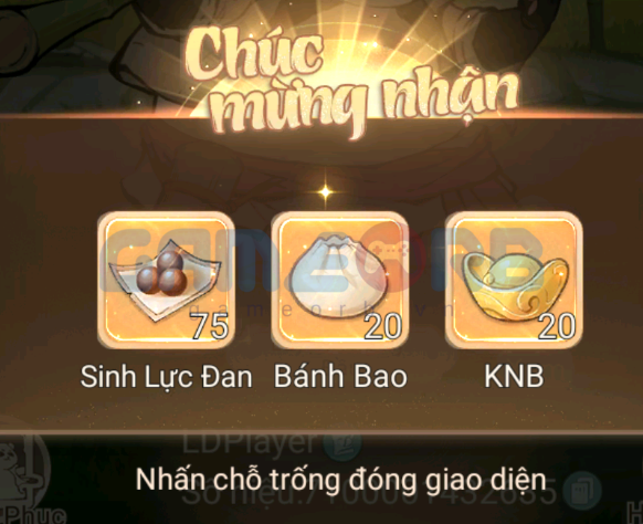 Bước 4: Nhận phần thưởng