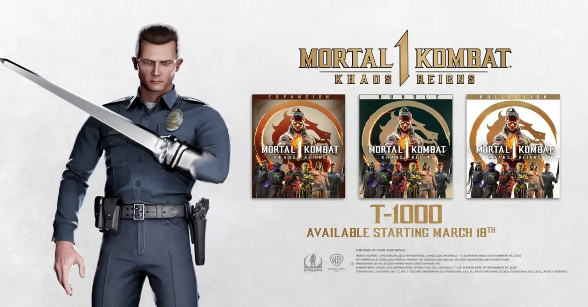 Người máy T-1000 gia nhập Mortal Kombat 1