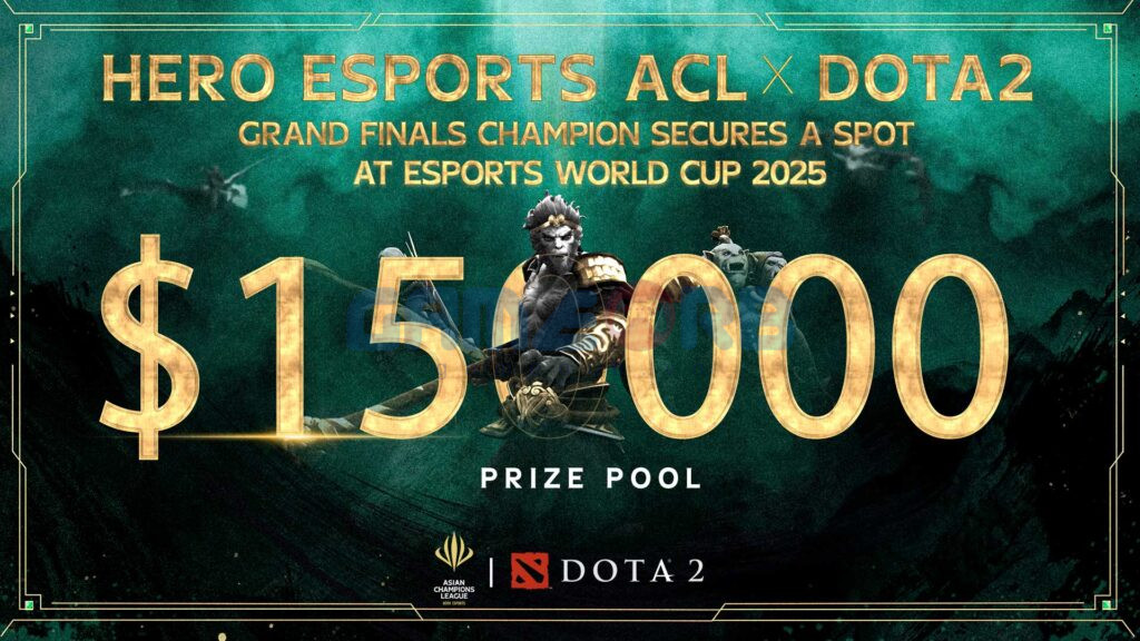 Đội vô địch giải đấu ACL Dota 2 sẽ nhận được một suất tham dự Esports World Cup 2025