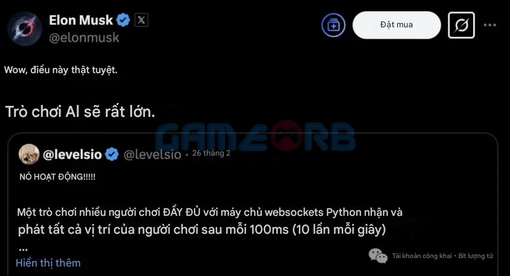 Elon Musk cũng phải kinh ngạc trước game AI mới