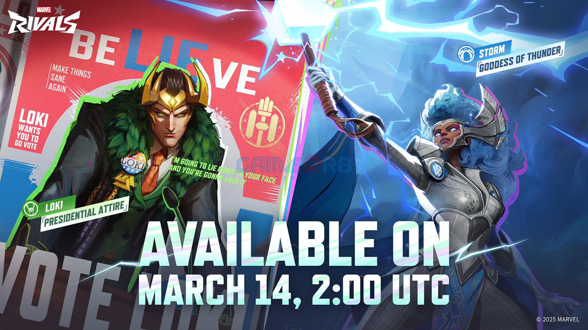 Marvel Rivals ra mắt trang phục mới cho Loki và Storm trong thời gian tới